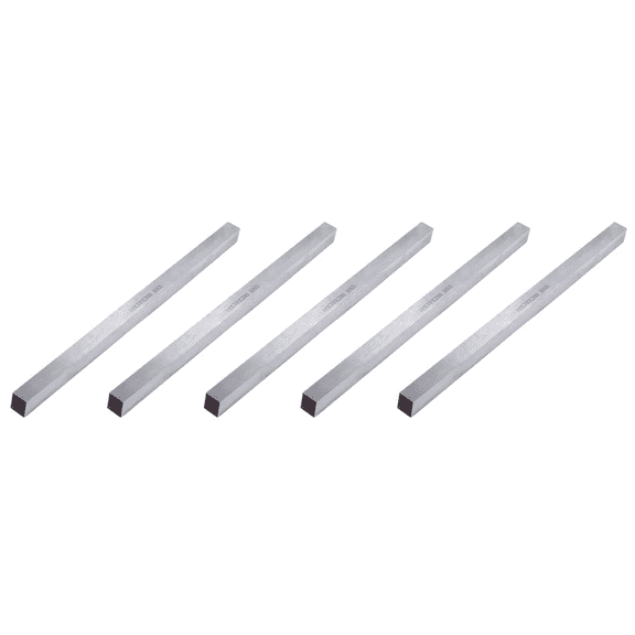 5 Pcs 10mm X 10mm X 200mm Turning Parting Milling Lathe HSS Tool Bit Gray