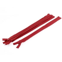 5 Pcs 12 Inch Long Red Nylon DIY Zippers Zips for Clothes Pants