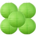 thumbnail image 1 of 5 Pcs 12 Inch Paper Lanterns Large Chinese Moon Paper Round Lamp Japanese Hanging Lantern for Wedding Bridal Shower Decoration Anniversary Birthday Party Supplies, 1 of 6