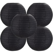 5 Pcs 12 Inch Paper Lanterns Large Chinese Moon Paper Round Lamp Japanese Hanging Lantern for Wedding Bridal Shower Decoration Anniversary Birthday Party Supplies