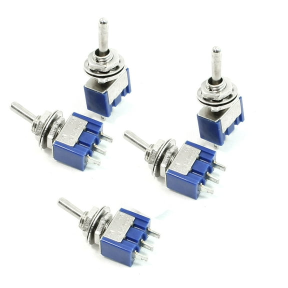 5Pcs AC125V 6A Single Pole SPDT 3Pin 2 Position Toggle Switch