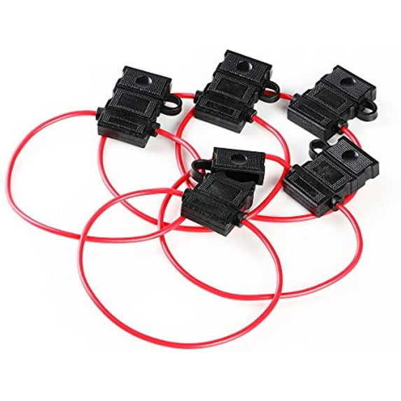 5 Pcs 16 GAUGE ATC FUSE HOLDER IN-LINE AWG WIRE COPPER 12 V POWER BLADE