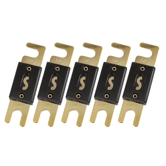 ANL Fuse 5 Pcs 175 Amp Gold Tone Plated for Car Audio Video Stereo