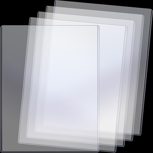 5 Pcs 18 x 24 Inches Rigid Print Protectors Clear Hard Plastic Sheet Protectors Poster Sleeves for Protect Store and Display Photographs, Prints and Documents
