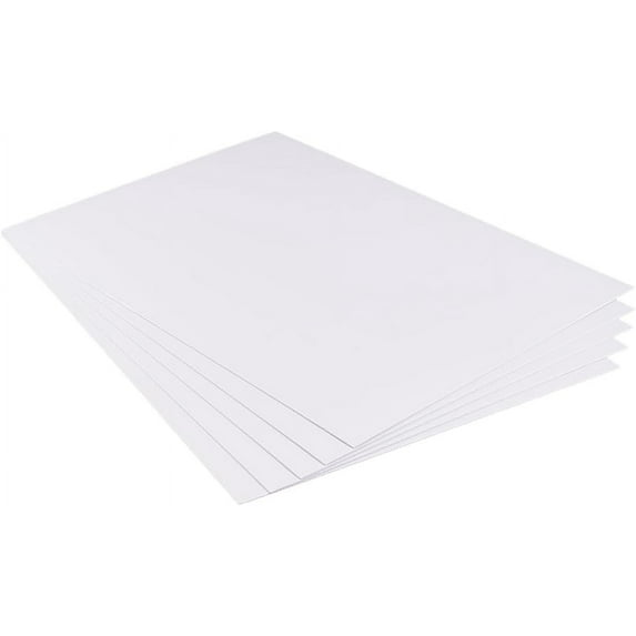 5 Pcs 1mm PVC Foam Sheet White Plastic Sheet 11.8x15.7 Inch Lightweight Rigid Foam Expanded PVC Sheet for Crafts DIY Making Screen Printing and Art Display 5sheets