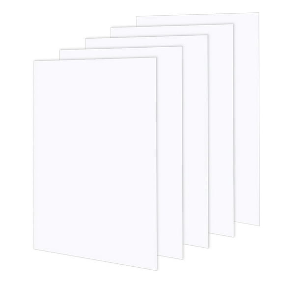 5 Pcs 1mm PVC Foam Sheet White Plastic Sheet 11.8x15.7 Inch Lightweight Rigid Foam Expanded PVC Sheet DIY