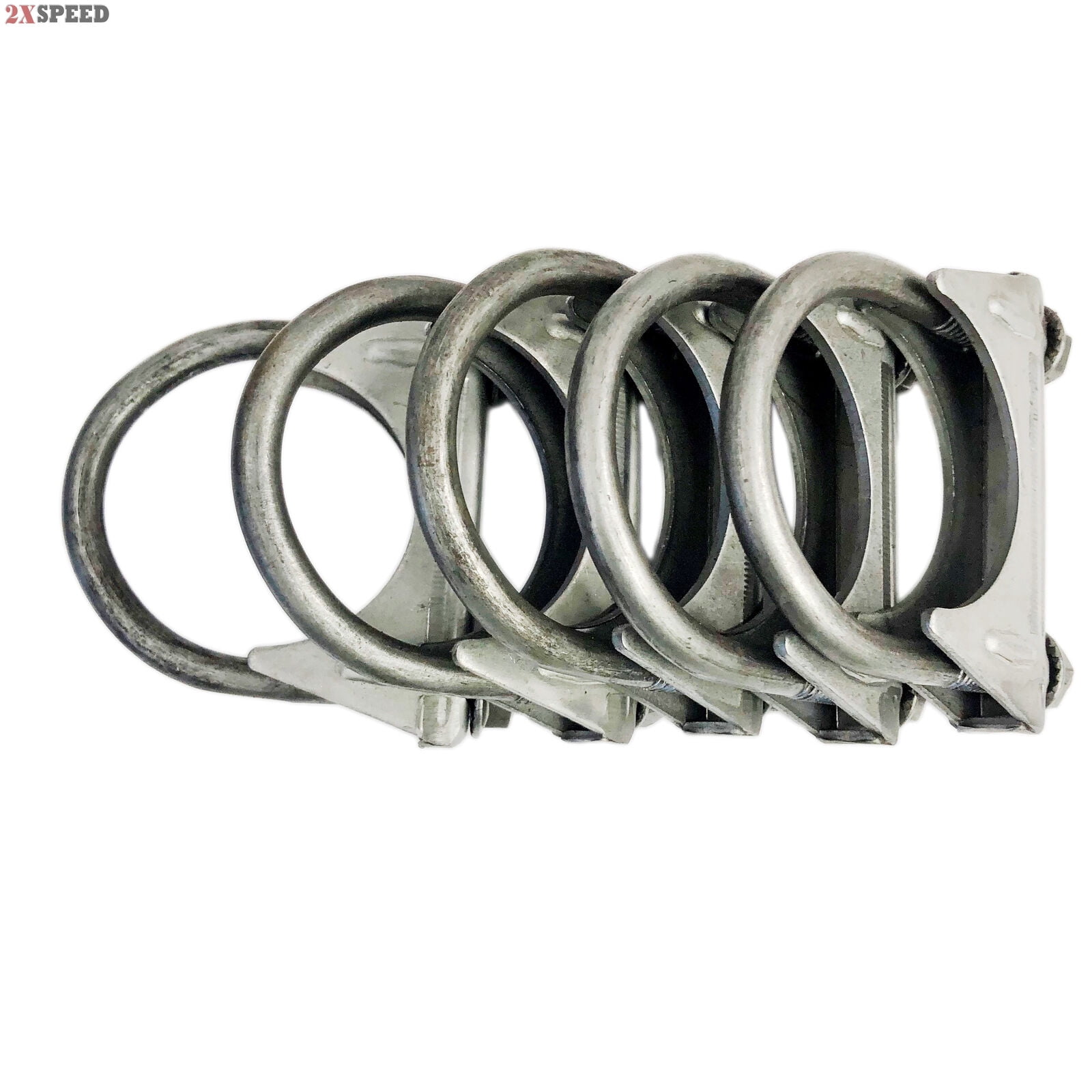 5 Pcs 2.125"-2 1/8" I.D. HEAVY DUTY Universal Exhaust Hanger U Bolt Clamp 5 Pcs 2.125"-2 1/8" I.D. HEAVY DUTY Universal Exhaust Hanger U Bolt Clamp