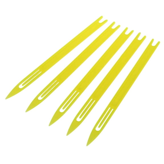 5 Pcs 2# Yellow Plastic Fishing Net Repair Netting Needle Shuttles,5 x Net Repair Needle,Yellow