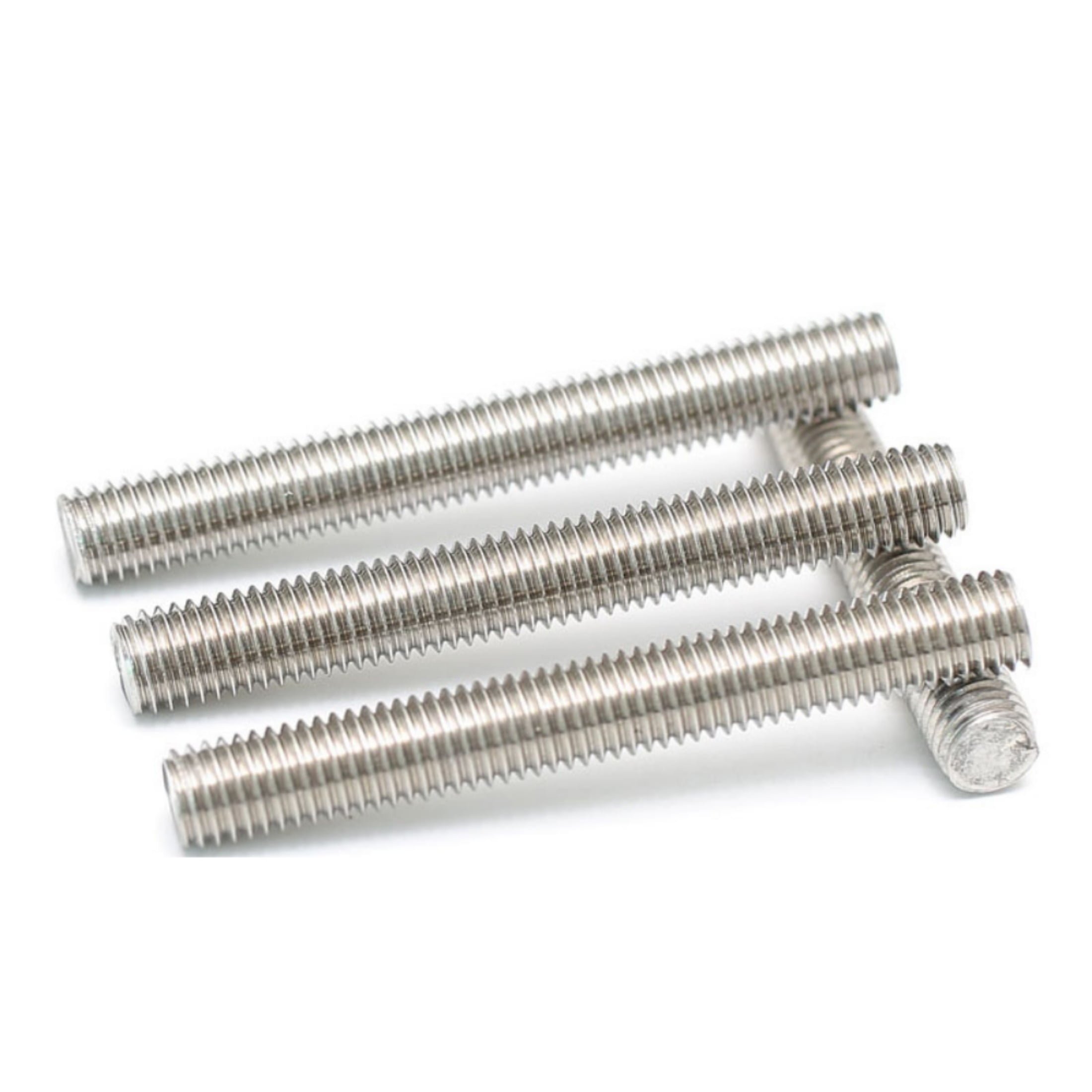 5 Pcs 201 Stainless Steel Thread Rods, For Traitement Mechanical Equipment Diameter :M6 ,long: 200mm.