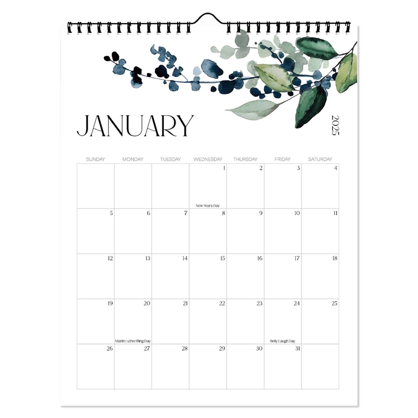 5 Pcs 2025 Wall Calendar 18-Month Hanging Planner with Countdown ...