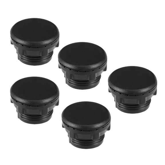 5 Pcs 22mm Black Plastic Push Button Switch Hole Panel Plug