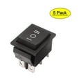 thumbnail image 1 of 5 Pcs  250V/16A 125V/20A ON/OFF/ON DPDT 6 Pin Latching Rocker Switch, 1 of 4