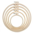 thumbnail image 1 of 5 Pcs 3 Inch to 8 Embroidery Hoops Set Plastic Round for Craft Sewing and Ornaments, 1 of 6