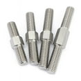 thumbnail image 1 of 5 Pcs 304 Stainless Steel Double-Ended Positive And Negative Tooth Threaded Rods M6x60mm., 1 of 1