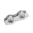 thumbnail image 1 of 5 Pcs 304 Stainless Steel Duplex Wire Rope Clip Cable Clamp For 1.5mm-2mm, 1 of 5