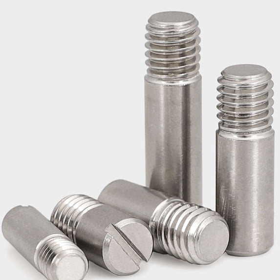 5 Pcs 304 Stainless Steel Outer Slotted Locating Pins M3x16mm.
