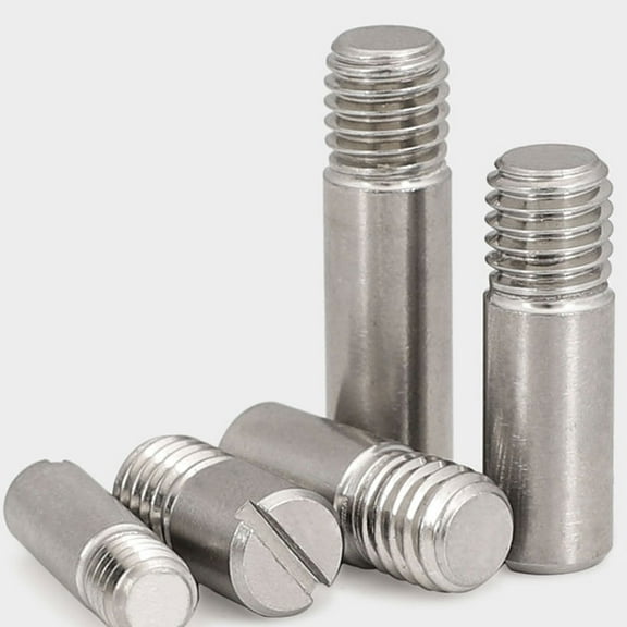 5 Pcs 304 Stainless Steel Outer Slotted Locating Pins M4x12mm.