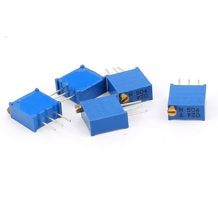 5 Pcs 3296W 500K ohm Variable Resistor for Multiturn Potentiometer