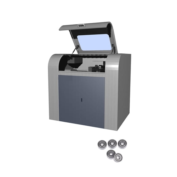 TABLZONE Tablzone Small Sealed Bearings Steel Deep Groove Radial Load Support Dust Protection 5Set