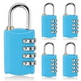 5 Pcs 4 Digit Combination Locker Lock Small Combo Locks Luggage Number