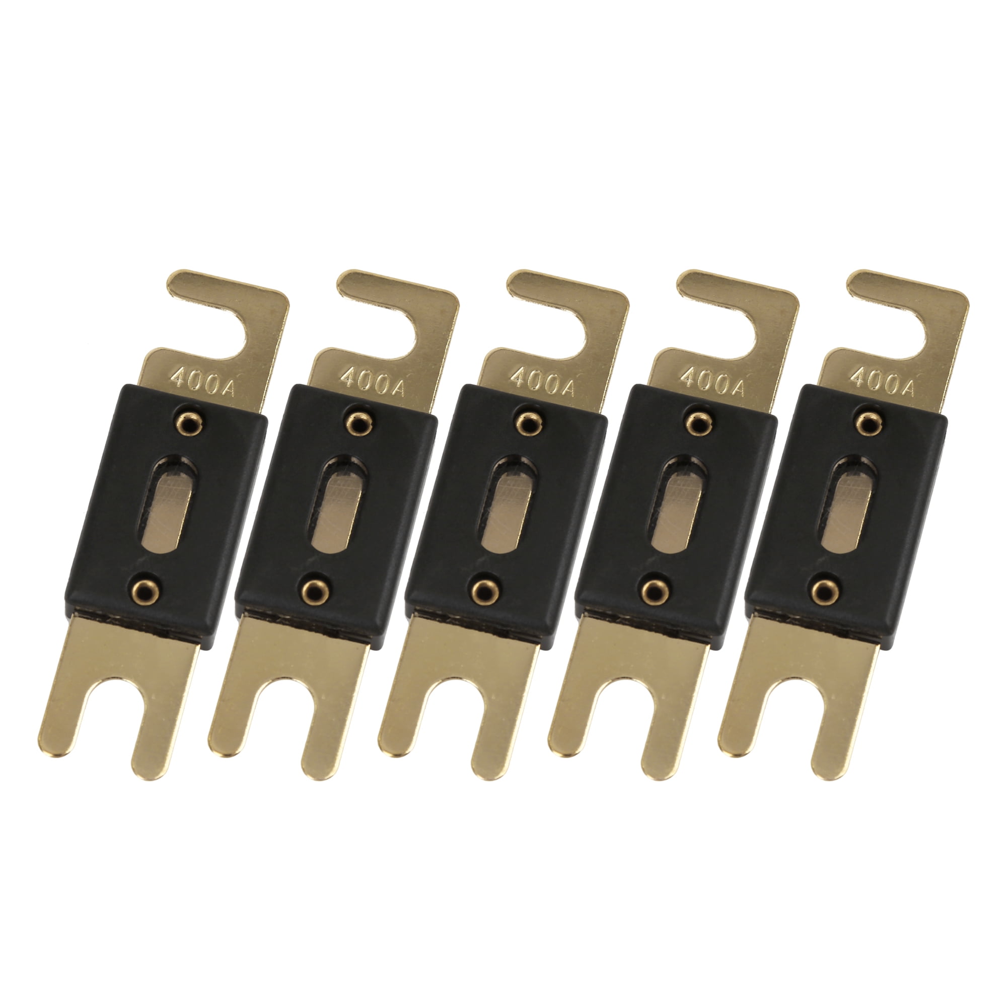 5 Pcs 400 Amp ANL Fuse Gold Tone Plated for Auto Car Audio Video Stereo