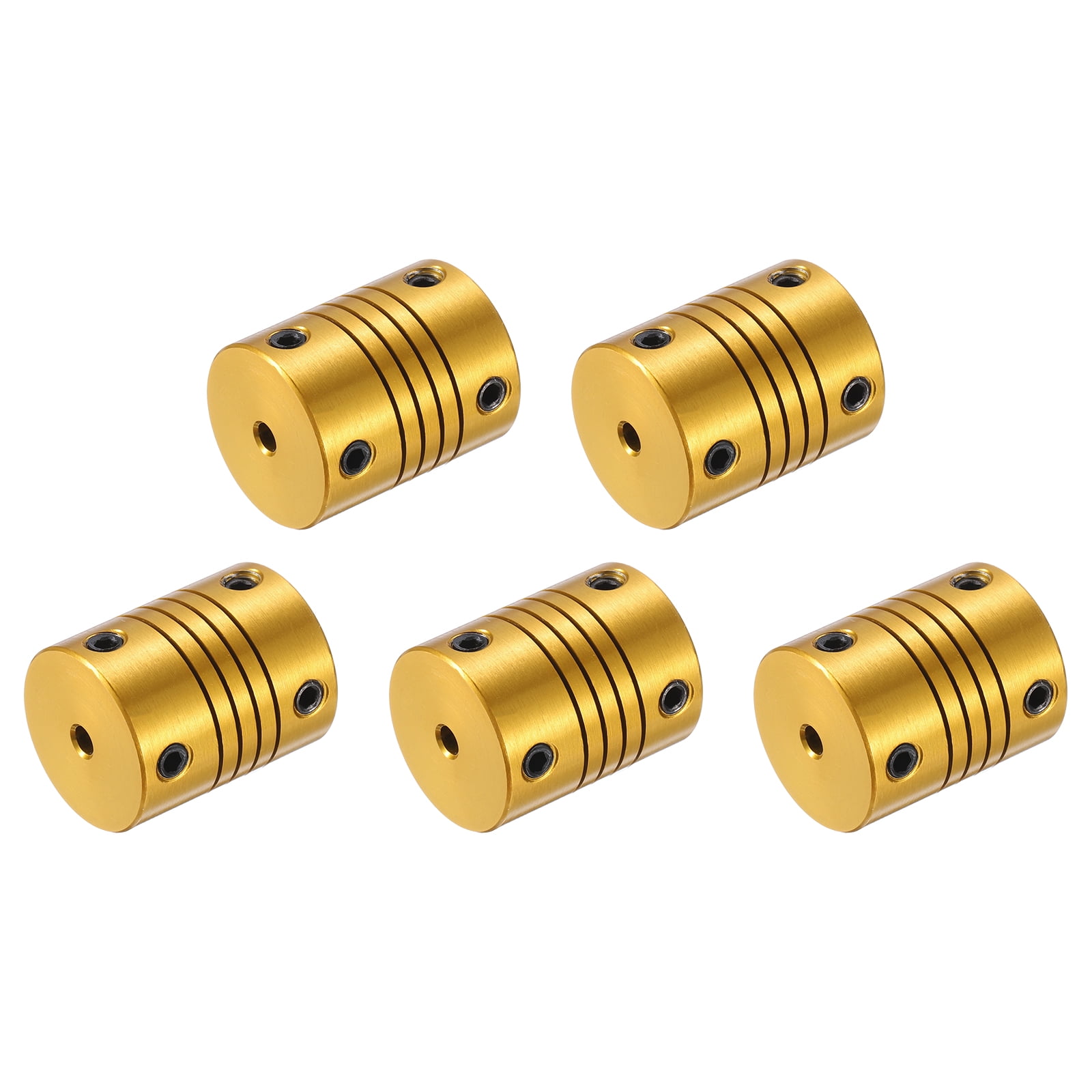 5 Pcs 4mm to 6mm Aluminum Alloy Shaft Coupling L24.5xD19.5 Flexible ...