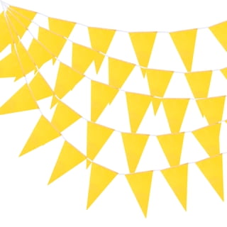 FreshCut Crafts 160-Piece DIY Banner Flags - Small 2.5x3.5 Inch, Blank Punch-Out Pennants, US Made Cardstock For Parties, Classroom, Celebrations