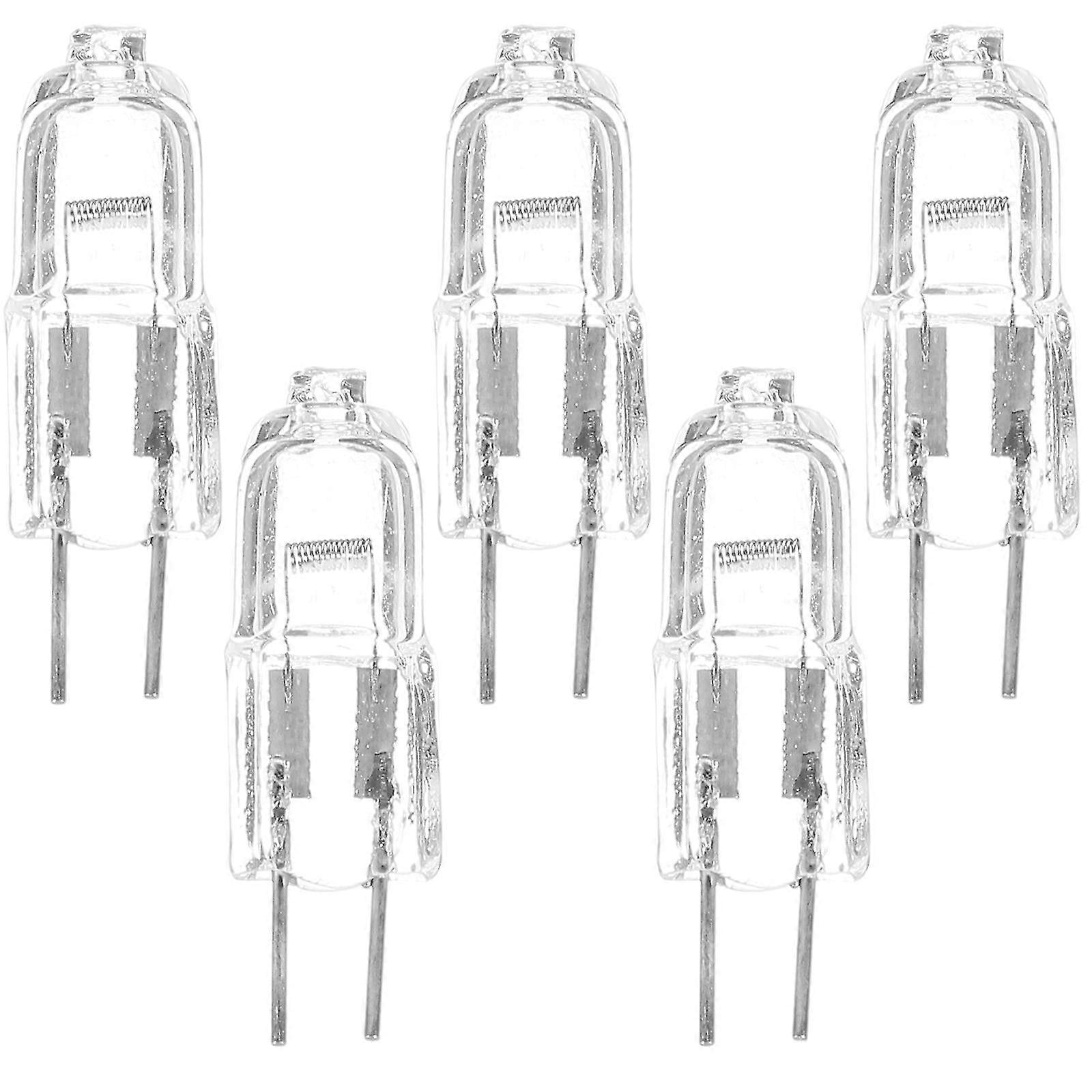 5 Pcs 50W 12V 2900K G4 Base Bi-Pin Crystal Lamp Halogen Bulbs for ...