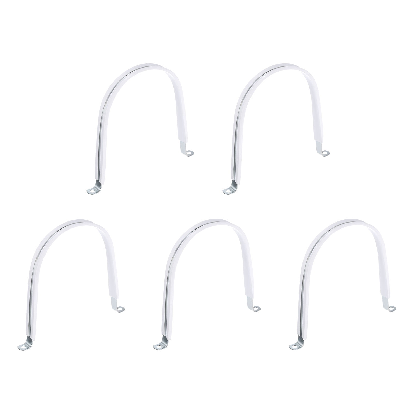 5 Pcs 6-5/16 Inch Rigid Pipe Strap,  2 Holes U Bracket Cable Clamp Hanger