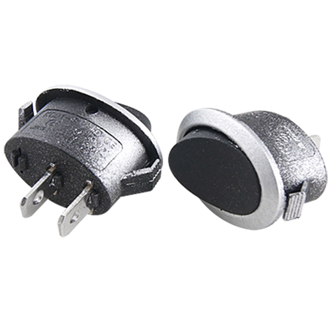 5 Pcs 6A/250V 10A/125V On-Off SPST Oval Boat Rocker Switch - Walmart.com