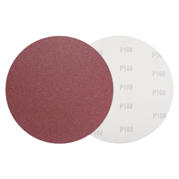 5 Pcs 9 Inch Sanding Disc 100 Grit Hook and Loop Sandpaper Random Orbital Sander Pads for Woodworking Automotive
