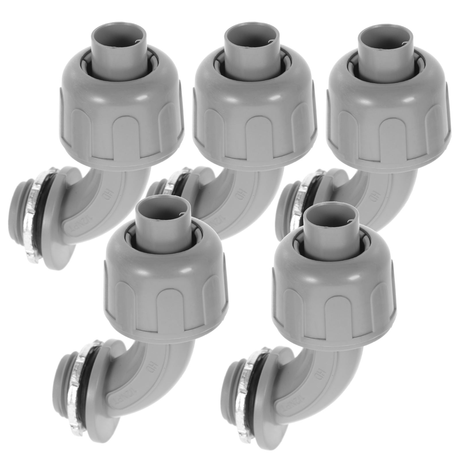 5 Pcs 90 Degree Liquid Tight Connector Electric Wire Electrical Conduit