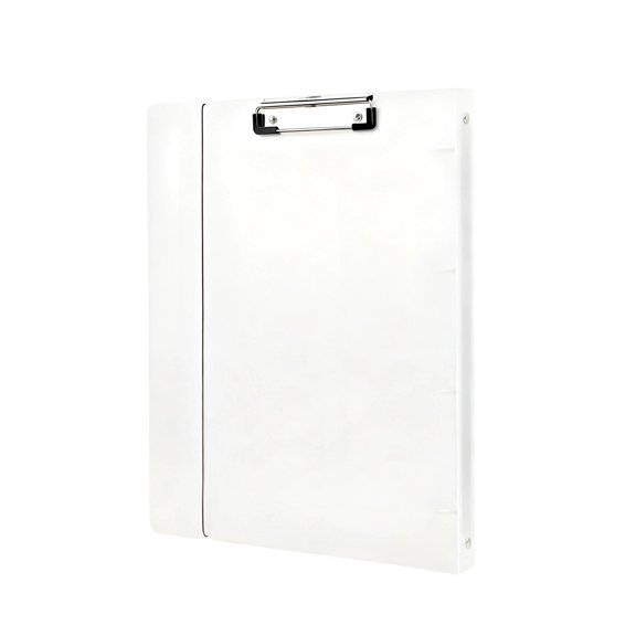 5 Pcs A4 4-Ring Binder Cover Set, Transparent PP Binder with Elastic Closure, Refillable Notebook Shell Holds 150 Pages, Matte Surface Binder for Office, School, Home