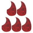 thumbnail image 1 of 5 Pcs Acoustic Guitar Pickguard Guitar Guard Plate Fit 38 Inch Self Adhesive Right Handed 96x158mm Red Pearl, 1 of 5