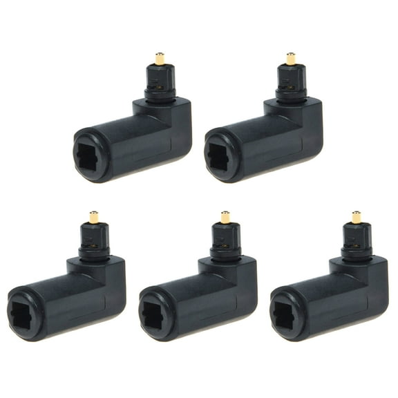 5 Pcs Adapter Audio Connector Mini Audio Adaptor Fiber Optic Cable Connector Optical Audio Adaptor