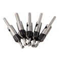 thumbnail image 1 of 5 Pcs Adjustable Countersink Drill Bit Set With Depth Stop For Woodworking Fangkenuo, 1 of 9