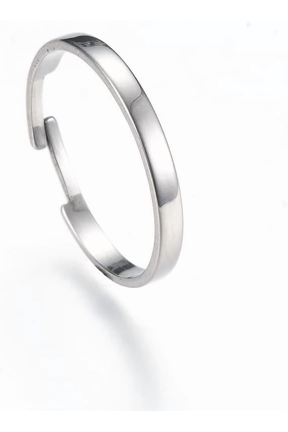 5 Pcs Adjustable Finger Ring Settings 304 Stainless Steel Finger Ring Settings Stackable Rings Trendy Dainty Rings Perfect for Stacking Layering on Thumb and Knuckle 17mm for DIY