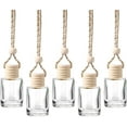 thumbnail image 1 of 5 Pcs Air Freshener, Bottles,Refillable Perfume Essential Oil Diffuser Empty Glass Car Hanging Diffuser for Car Home Office,5ml, 1 of 7