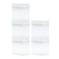 thumbnail image 1 of 5 Pcs Airtight Food Storage Containers with Lids for Kitchen Pantry Organization and Storage Transparent 13 oz, 1 of 7