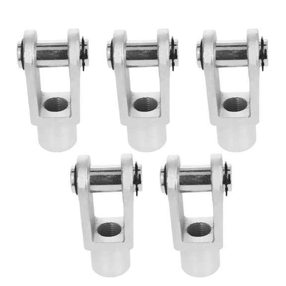 HONITANO 5Pcs Plated Silver Air Cylinder Rod Clevis Y Joint Connector Industrial Quick Fittings
