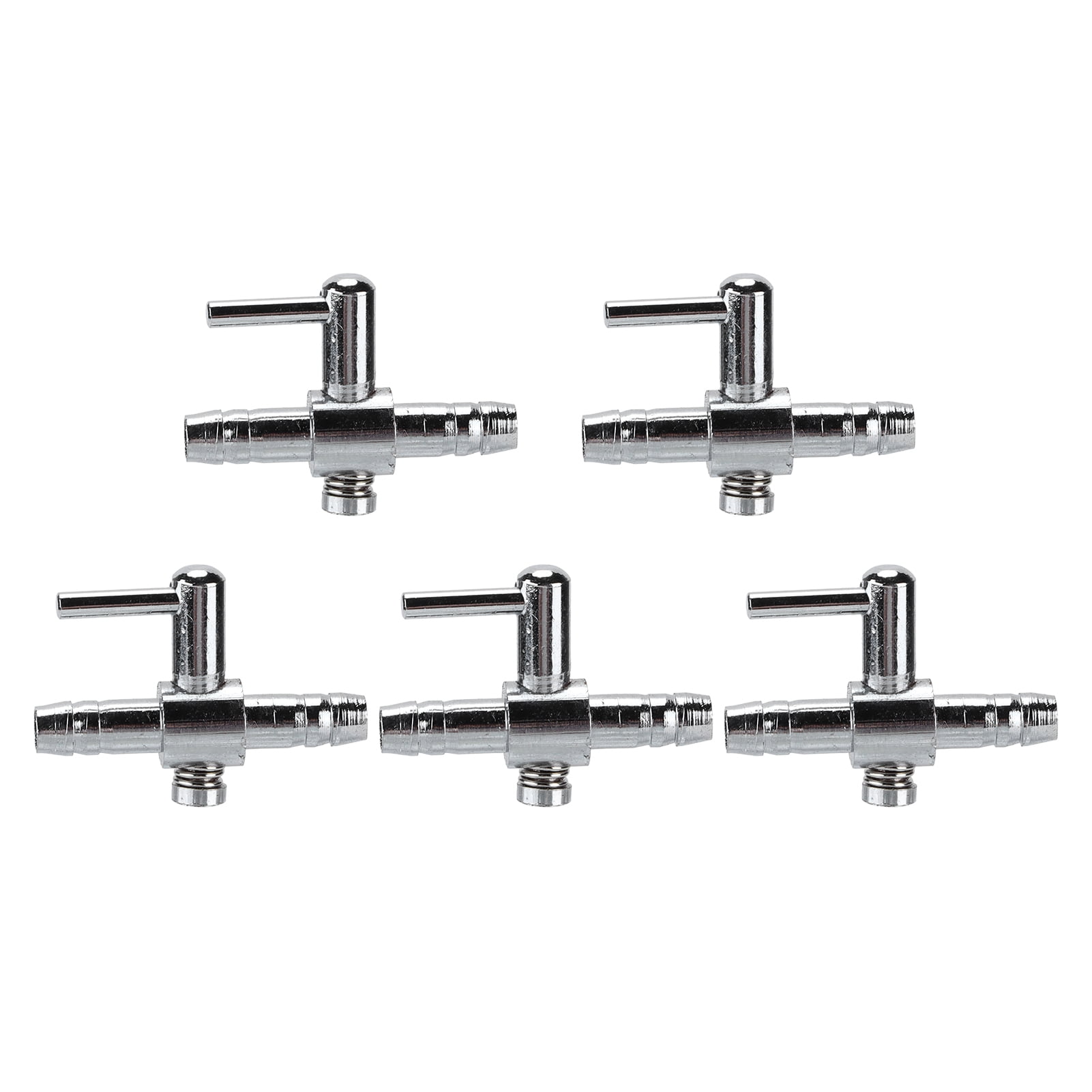 5 Pcs Aquarium Air Valve One Way Stainless Steel Flow Control Lever 5-pcs-aquarium-air-valve-one-way-stainless-steel-flow-control-lever