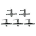 5 Pcs Aquarium Air Valve One Way Stainless Steel Flow Control Lever
