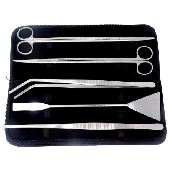 5 Pcs Aquarium Maintenance Aquatic Plant Tweezers Scissors Spatula Tool ...