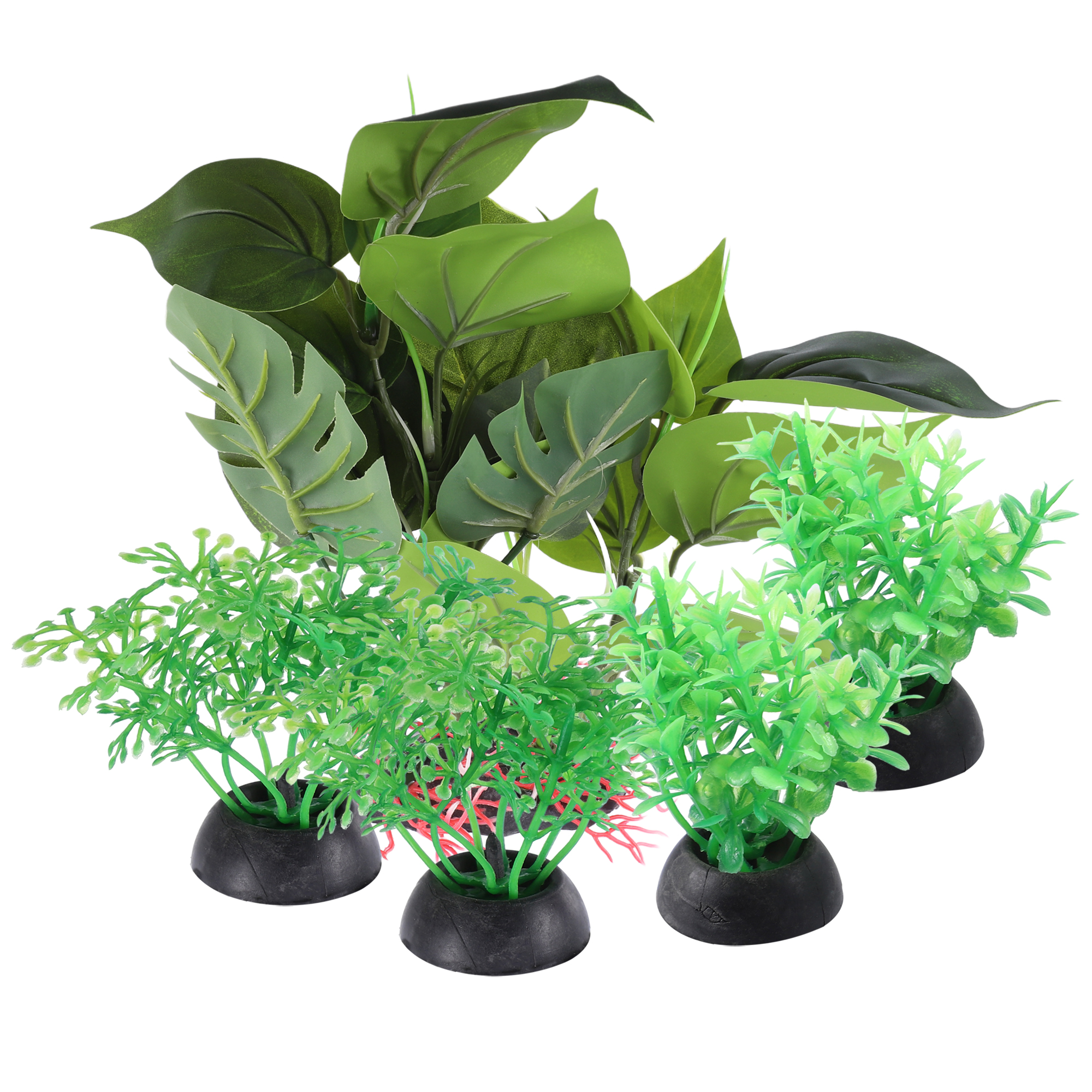 5 Pcs Aquarium Plastic Plants Fish Tank Artificial Aquatic Plants for Landspace Plant Decor