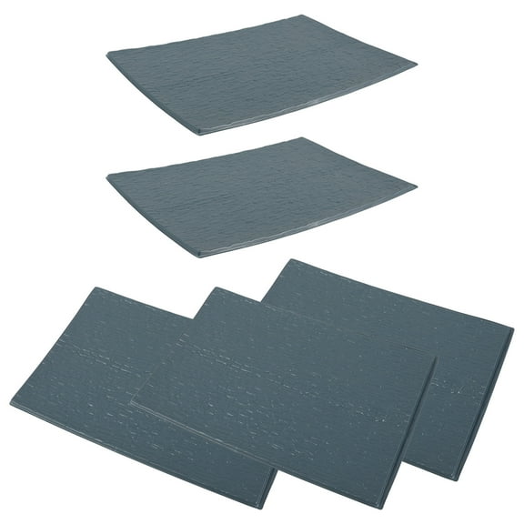 5 Pcs Architectural House Culture Stone Dollhouses Fake Roof Tiles Models Garden Tiles DIY Roof Tiles