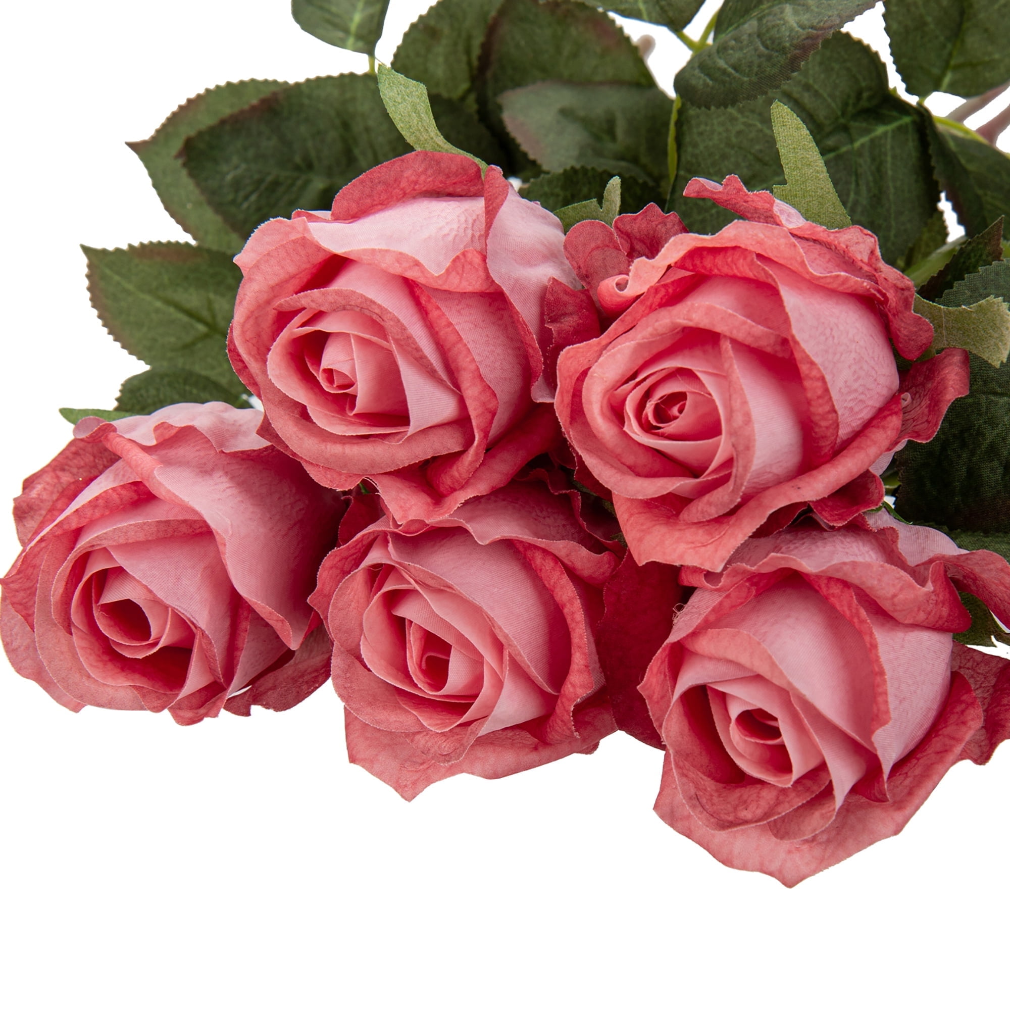 5 Pcs Artificial Roses Flowers 24