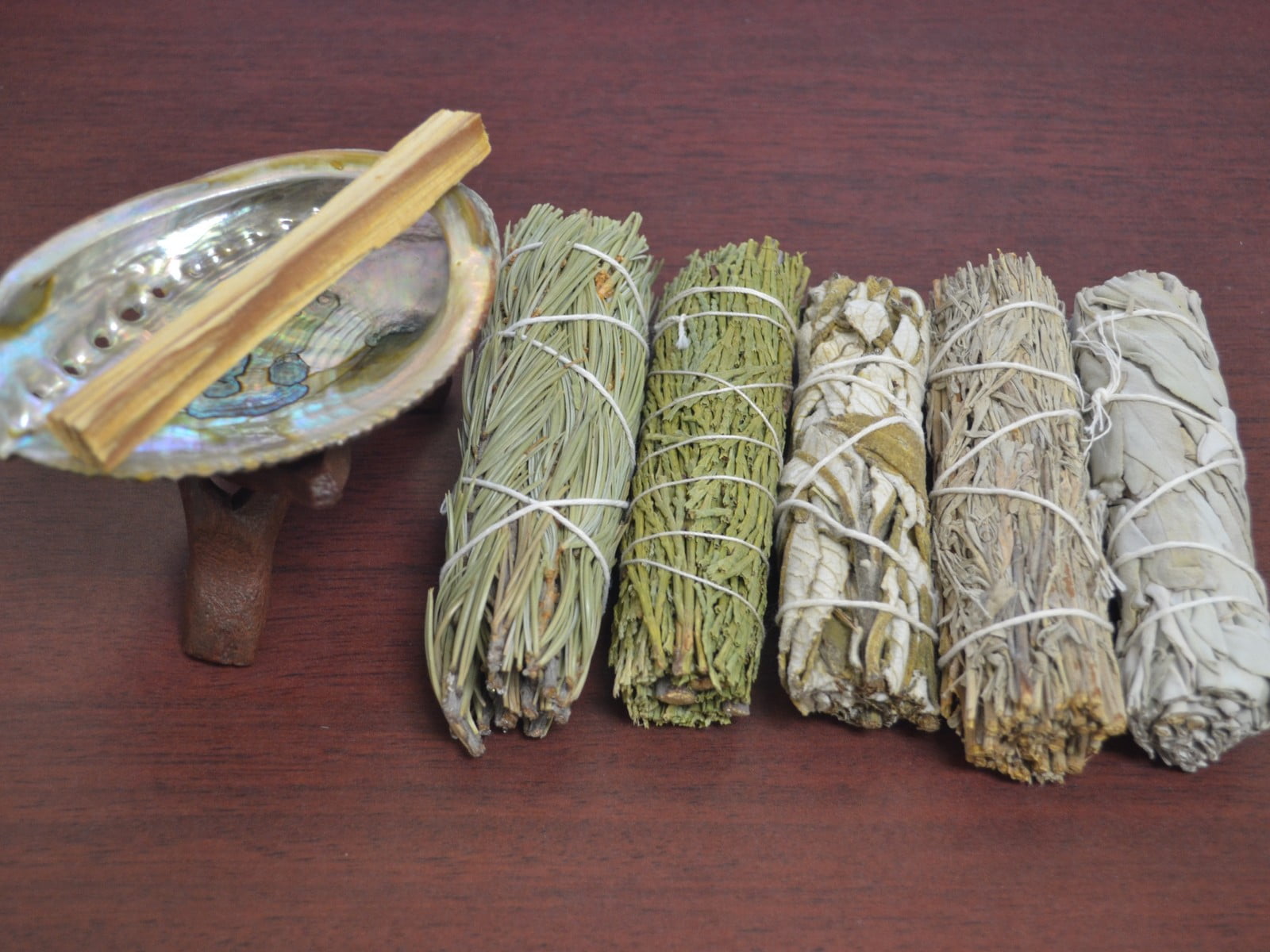 5 Pcs Assort Traditional Sage Bundle Smudge Incense Starter Kit