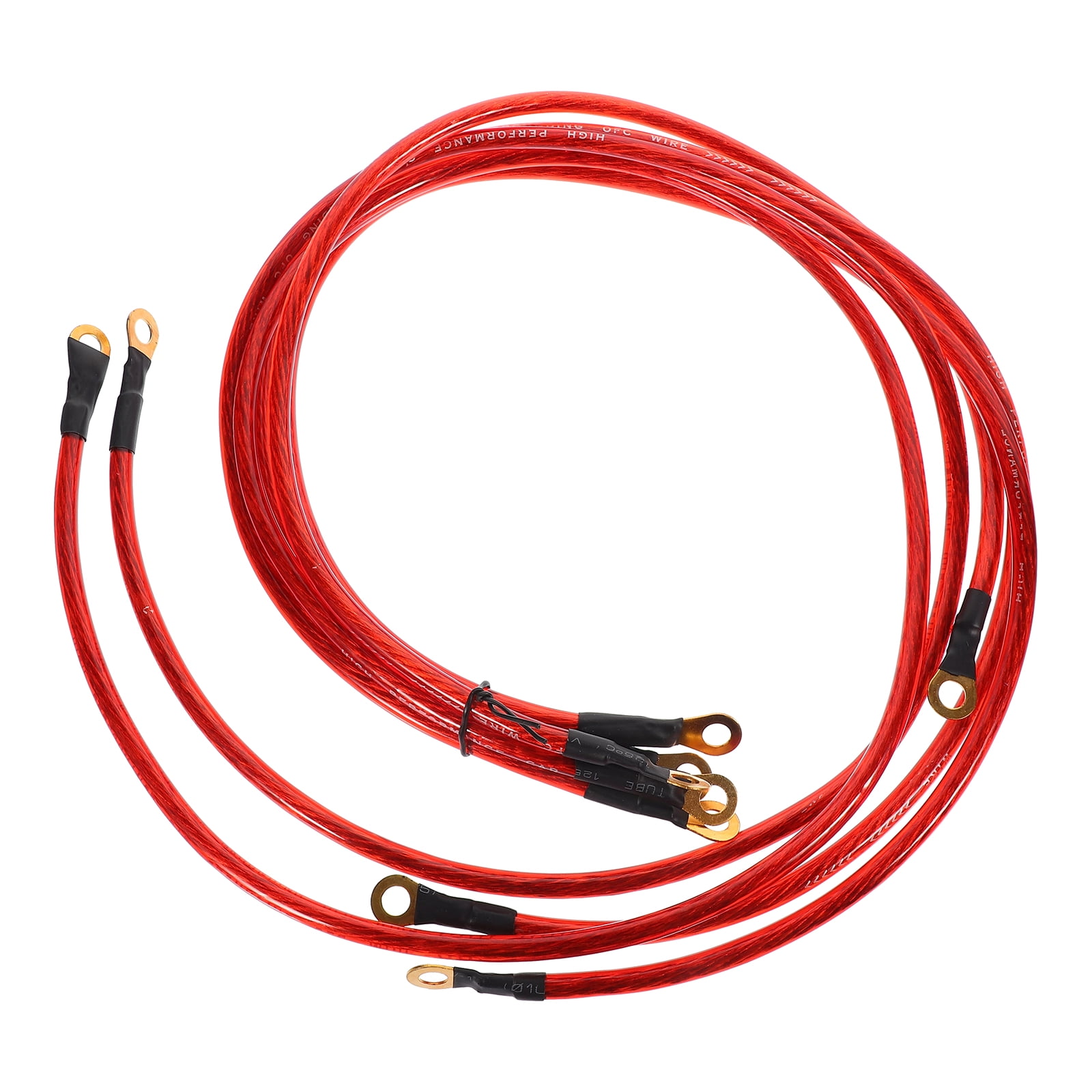 5 Pcs Audio Cable Speaker Car Speakers Stereo Interconnect Cables