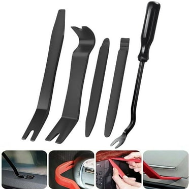 5 Pcs Auto Trim Removal Tool Kit - Door Panel & Interior Trim Tools. Universal Set for Scratch-Free Removal of Car Clips, Ideal for All Ages, Essential for DIY Car Repairs
