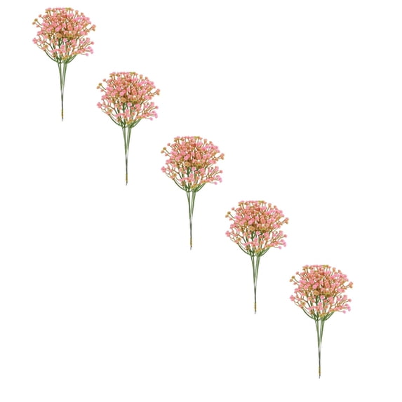 5 Pcs Babys Breath Artificial Flower, Artificial Flower for DIY Floral Arrangements Wedding Bridal Bouquet, Real Touch Fake Babys Breath Flowers for Home Garden Decoration 11.4"
